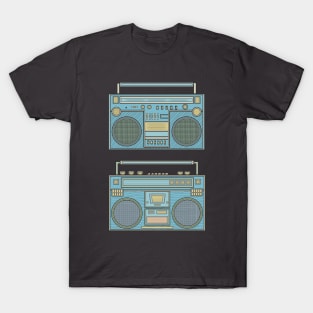 Blue Classic Boombox T-Shirt